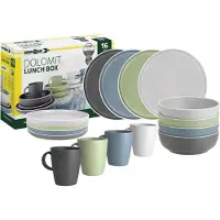 Brunner - Lunch Box - Bestekset 16 Pieces, grijs