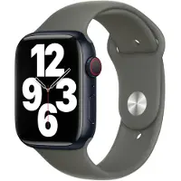 Apple Watch 42/44/45 mm Siliconen Horlogeband Sport Oljfgroen