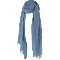 Sarlini Langwerpige Effen Sjaal Soft Light Denim