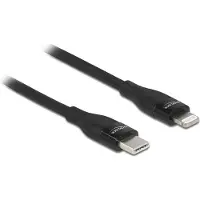 DeLOCK Data and charging cable USB Type-C to Lightning for iPhone, iPad and iPod black 2 m MFi