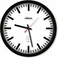Peweta 55.131.322 Funkwanduhr weiß schwarz Kunststoff, Ø 35,0 cm