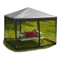 Relaxdays muskietennet voor 3 x 3 m partytent - 2 zijkanten - met ritssluiting - klittenband - 12 m XL