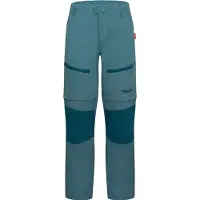 TROLLKIDS - Kid's Nordfjord Zip-Off Pants Slim Fit - Trekkingbroek 134, blauw