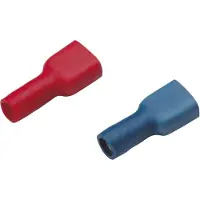 Cimco volledig geïsoleerde vlakstekerhuls 2,8x0,8mm voor 1,5-2,5mm² - blauw per 100 stuks (180247)