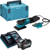Makita Slijpmachine + polijstmachine, BO 005 CGT101 Accuschuurmachine 40 V max. 80 x 130 mm 3,0 mm slag Borstelloos + 1x oplaadbare accu (Vlakschuurmachine)