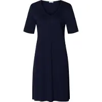Hanro Nachthemd ' Cotton Silk ' donkerblauw