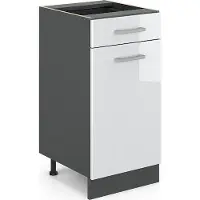 Vicco R-Line Keukenonderkast – 40 cm zonder werkblad Wit Hoogglans
