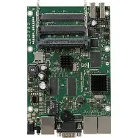 Mikrotik RouterBOARD RB435G, Level 5, 680 MHz, 5 MiniPCI-slots, 3 Gigabit Ethernet-poorten