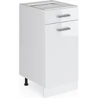 Vicco R-Line Keukenonderkast – 40 cm, WB Eik Wit Hoogglans