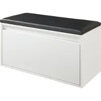 En.casa Schoenenkast Degerfors met lade 80x39x45 cm wit en zwart []