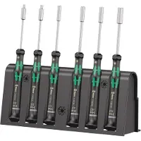 Wera 2069/6 Schroevendraaierset Elektronica en fijnmechanica 6-delig Dop (zeskant)