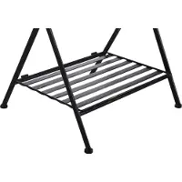 Beliani ANCUD - Tuintafel - Zwart - 35 x 40 cm - IJzer