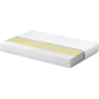 Beliani SERENITY - Traagschuimmatras - Wit - 90 x 200 cm - Traagschuim