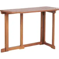 Beliani TREIA - Tuintafel - Lichte houtkleur - 47 x 110 cm - Acaciahout