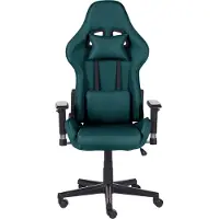 Beliani WARRIOR - Gamestoel-Zwart-Polyester
