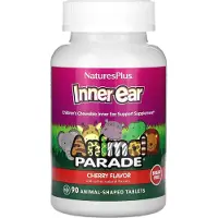 NaturesPlus , Animal Parade, Binnenoor, Kinderen's Chewing, Kers, 90 dierlijke vormen tabletten