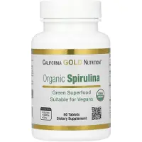 California Gold Nutrition , Biologische Spirulina, 1.500 mg, 60 Tabletten (500 mg per Tablet)