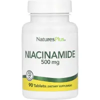 NaturesPlus , Niacinamide, 500 mg, 90 Tablets