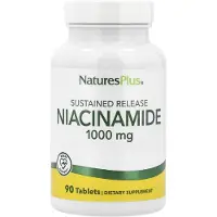 NaturesPlus , Sustained Release Niacinamide, 1000 mg, 90 Tabletten