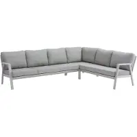 AVH-Collectie Barolo hoek loungeset 3 delig aluminium latte zand