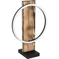 Eglo Tafellamp Boyal Led Zwart Donker Hout 12w