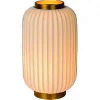 Lucide Design tafellampje Gosse goud met wit