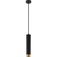 Nova Luce Hanglamp Pongo M enkel 30cm zwart met goud