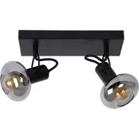 Lucide MADEE - Plafondspot (Plafondlamp) - 2xE14 - Zwart