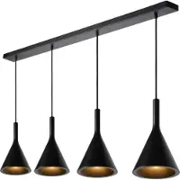 Lucide GIPSY - Hanglamp - 4xE27 - Zwart
