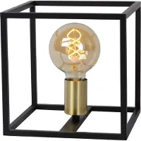 Lucide Tafellamp Ruben Zwart Goud E27