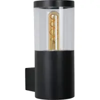 Lucide FEDOR - Wandlamp Buiten - Ø 10.2 cm - IP44 - Zwart