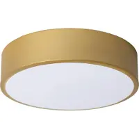 Lucide Plafondlamp Unar, dimbaar, messing / goud, Woon-/ Eetkamer, metaal, Modern, plafondlamp