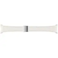 Samsung Originele D-Buckle Hybrid Leather Band Slim S/M voor de Galaxy Watch 6 / 6 Classic / 5 / 5 Pro - Cream