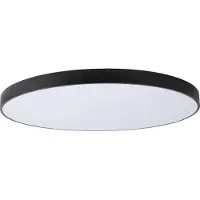 Lucide UNAR - Plafonnière - Ø 80 cm - LED Dimb. - 1x80W 2700K - Zwart