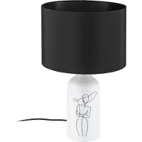 Eglo Tafellamp Vinoza, wit / opaal, Woon-/ Eetkamer, Keramiek, Modern, Tafellamp