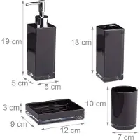 Relaxdays Badkamer accessoires set