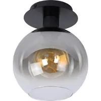 Lucide MARIUS - Plafonnière (Plafondlamp) - 1xE27 - Zwart