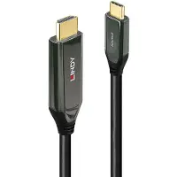 Lindy 43369 HDMI-kabel USB-C Adapterkabel USB-C stekker, HDMI-A-stekker 3.00 m Zwart 8K UHD