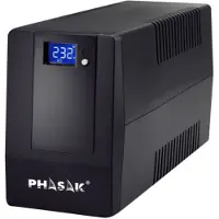 Phasak Omvormer - - 600 VA - LCD - Touchscreen - USB + RJ45 interactief