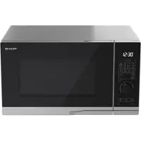 Sharp PG284AES Magnetron met grillfunctie, magnetron: 900W, grill: 1000W, 10 vermogensniveaus, zilverkleurig