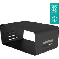 Dataflex Katame CPU-Houder, klein wit, zwart
