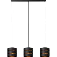 Lucide ROSAS - Hanglamp - 3xE27 - Zwart
