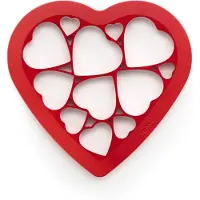 Lékué uitsteker harten 24x25,2 cm Rood