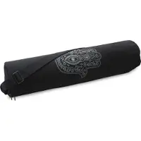 Yogistar Yogatasche yogibag basic - zip - cotton - art collection - 65 cm - hand of fatima - black