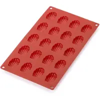 Lékué madeleinevorm mini siliconen 20 st Rood