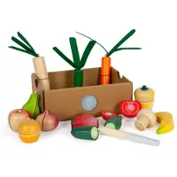 Small Foot - Houten Snij- en Groenten Speelset Fresh, 14dlg.