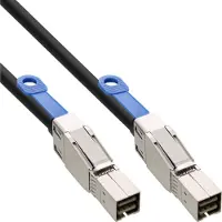 InLine externe Mini SAS HD kabel, SFF-8644 naar SFF-8644, 12Gb/s, 0,5m