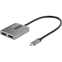StarTech.com 2 poorts USB-C MST Hub - Dual-DisplayPort 4K 60Hz
