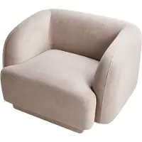 Beliani SKJANES - Fauteuil - Taupe - Polyester