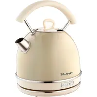 Ariete 2877/03 - Vintage Waterkoker - 2000 Watt - 1.7 liter - draadloos - Beige